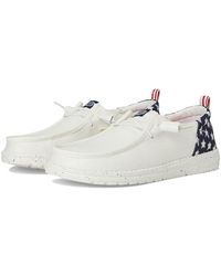 HEYDUDE - Wendy Funk Americana Stars Flat Shoes/ Blazer, Textile - Lyst