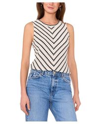 Vince Camuto - Sleeveless Top With Cf Seam Clothing, Cotton/Polyester - Lyst