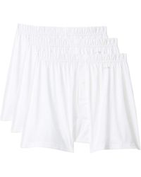 2xist - 2(x)ist 3-pack Pima Cotton Knit Boxer (white) Underwear - Lyst