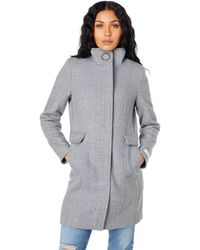 stand collar walker coat