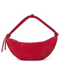 Madewell - Suede Bolo Shoulder Bag Handbags, Leather/Suede - Lyst