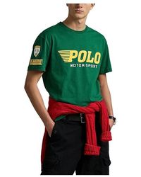 Polo Ralph Lauren - Classic Fit Jersey Graphic T-Shirt Clothing, Cotton - Lyst