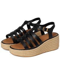 Fitflop - Platfforms Espadrille Leather Fisherman Wedge Sandals Wedge Shoes 7 M (B) - Lyst