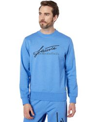 Lacoste Men's Long Sleeve Flocked Graphic Croc Crewneck Sweatshirt 