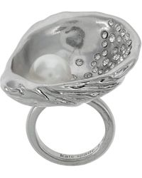 Kate Spade Fruits De Mer Oyster Cocktail Ring - Gray