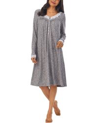 Eileen West - 36 Sweater Knit Short Long Sleeve Nightgown - Lyst