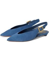 Vince Camuto - Valther Kitten Heel Slingback Flat Mule Flat Shoes, Leather - Lyst