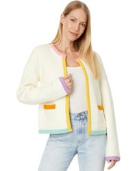 English Factory - Color Block Sweater Cardigan - Lyst