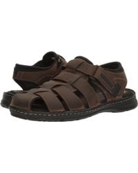 rockport leather sandals
