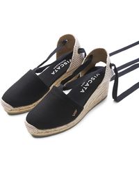 VISCATA Canvas Escala Wedges in Red | Lyst