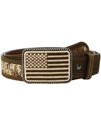 Ariat - Sport Patriot With Usa Flag Buckle Belt - Lyst