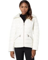 white packable down jacket