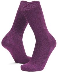 Wigwam - Recycled Cotton Blend Cable Curl Crew - Lyst