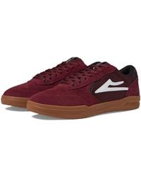 Lakai - Atlantic (Burgundy/Gum Suede) Skate Shoes - Lyst