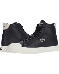 lacoste high top sneakers mens