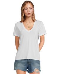 Madewell - Northside V-Neck T-Shirts Clothing 2Xs 000) Cotton - Lyst