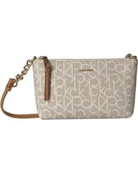 calvin klein hayden signature chain strap crossbody