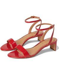 Vince Camuto - Lylah Kitten Heel Ankle Strap Sandals Sandals, Leather/Rubber - Lyst