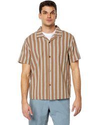 Rhythm - Vacation Stripe Short Sleeve Shirt - Lyst