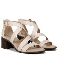 LifeStride - Heritage Strappy Block Heel Dress Sandals (Cream) Sandals - Lyst