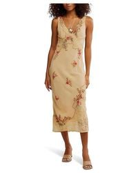 Free People - Meet Again Midi Dress Dress Xl 14) Nylon/Viscose - Lyst