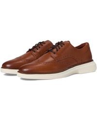 Cole Haan - Grand Shadowlite Wingtip Oxfords Slip On Shoes British Tan/Ivory 10 D - Lyst