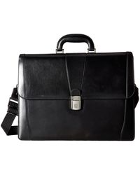 Bosca Old Leather Collection - Double Gusset Briefcase - Black