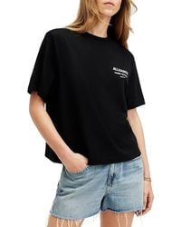 AllSaints - Omnium Lisa T-Shirts Clothing, Cotton - Lyst