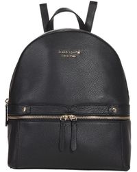 kate spade sinch pebbled leather medium flap backpack