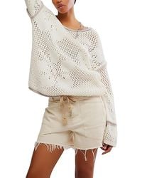 Free People - Hidden Tropics Tunic Sweater Lg 12) Cotton - Lyst