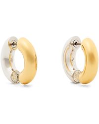 Kate Spade - Interlock Huggies Earring, Brass - Lyst