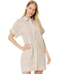 Madewell - Collared Button-front Mini Shirtdress In Stripe - Lyst