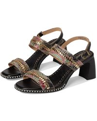 Spring Step - Starstud Wedge Shoes, Leather/Rubber - Lyst