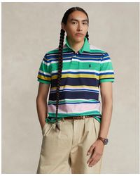 Polo Ralph Lauren - Classic Fit Striped Mesh Polo Shirt - Lyst