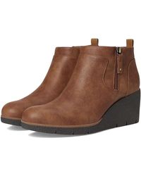 Dr. Scholls - Bianca Zip Short Boots Boots, Faux Leather - Lyst