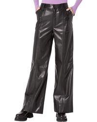 7 For All Mankind - Faux Leather Easy Trousers - Lyst