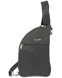 Baggallini - Securtex Anti-Theft Half Moon Sling Handbags, Nylon - Lyst