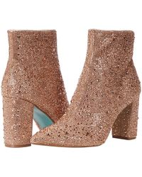 betsey johnson boots sparkle