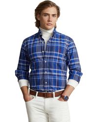 Polo Ralph Lauren - Classic Fit Plaid Oxford Long Sleeve Shirt - Lyst