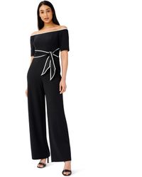 Adrianna Papell - Knit Crepe Tie Jumpsuit - Lyst