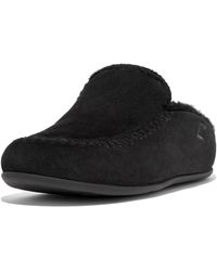 Fitflop - Chrissie Ii Haus Crochet-stitch Shearling Slippers - Lyst