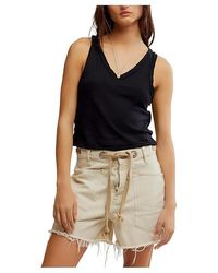 Free People - Easy Tank Top Clothing Sm 4-6) Cotton/Polyester - Lyst