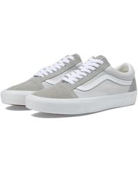 Vans - Old Skool Skate Shoes Canvas/Suede Block 7.5 - Lyst