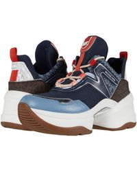 olympia glitter and leather trainer