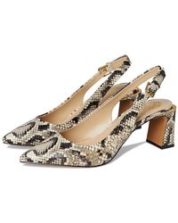 Vince Camuto - Hamden Buckle Slingback Pumps High Heels/Cream, Leather/Rubber - Lyst