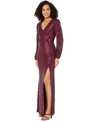xscape sequin twist gown