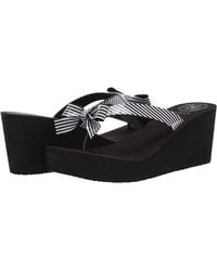 guess sierra wedge flip flop
