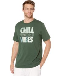 Calvin Klein Short Sleeve Wash Story V Neck In Smoked Pearl