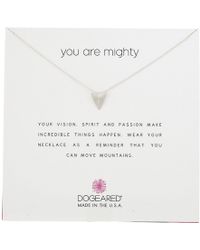 Dogeared You Are Mighty, Pyramid Necklace - Metallic