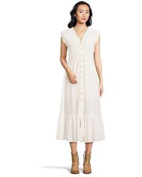 Free People - Desert Dazed Midi Dress Xs 0-2) Cotton/Elastane - Lyst